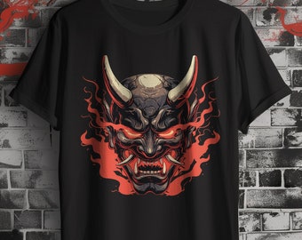 Oni t-shirt, Japanese oni t-shirt, Japanese t-shirts, Otaku, anime lovers, demon t-shirts, Mythology, Japanese folklore, mythology t-shirt