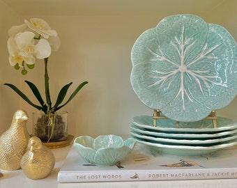 Aqua Bordallo Pinheiro Cabbage Dinnerware