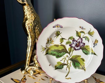 Mottahedeh Vista Alegre Sloane Chelsea Botanical Floral Plate