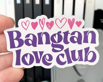 bangtan love club vinyl sticker | bts | bangtan sonyeondan