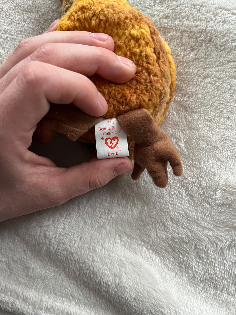 Ty Beanie Baby 1998 beak the Kiwi Bird RETIRED With Tag Rarities - Etsy