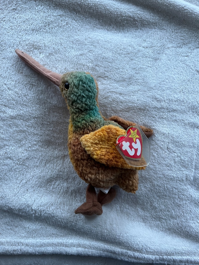 Ty Beanie Baby 1998 beak the Kiwi Bird RETIRED With Tag Rarities - Etsy