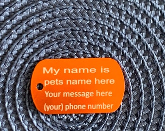 Pet ID Tag - Personalised.