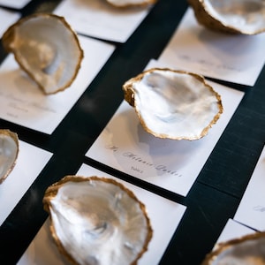 Hand Painted Oyster Shells - Party Favors, Events and Home Decor, Dice Dish, Jewelry Dish