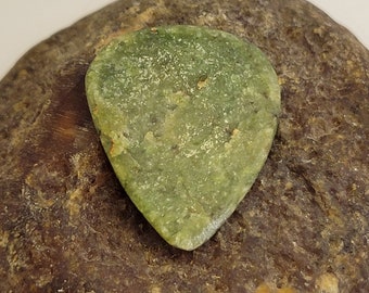 Nephrite Jade - ArmillaryPicks Handmade Stone Guitar Pick 2.5mm