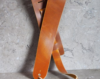 Cavalier Sunflower Leather Guitar Strap