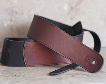 Cabernet Leather Guitar Strap