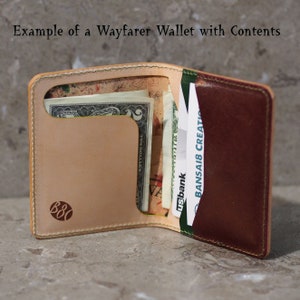 Wayfarer WalletBrown Bison Leather Outer image 10