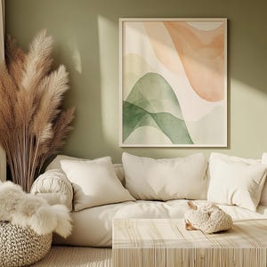 Abstract Organic Shapes Wall Art | Minimalist Boho Watercolor Print| Minimalist Contemporary Print