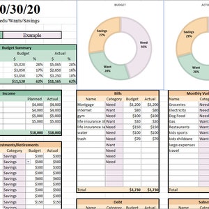 Budget Planner Excel Spreadsheets Monthly Budget Template Annual ...