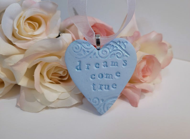 Dreams Come True Wedding Bouquet Charm Handmade Heart Charm Etsy
