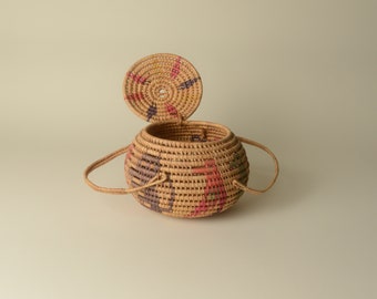 Rare Hopi Lidded Basket.