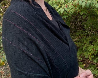 Black Bamboo Bronson Lace Shawl