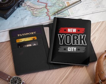 Personalized Passport CoverCustom Passport Holder Travel Wallet Passport Cover Custom Passport Case Gift Passport with city Document holder