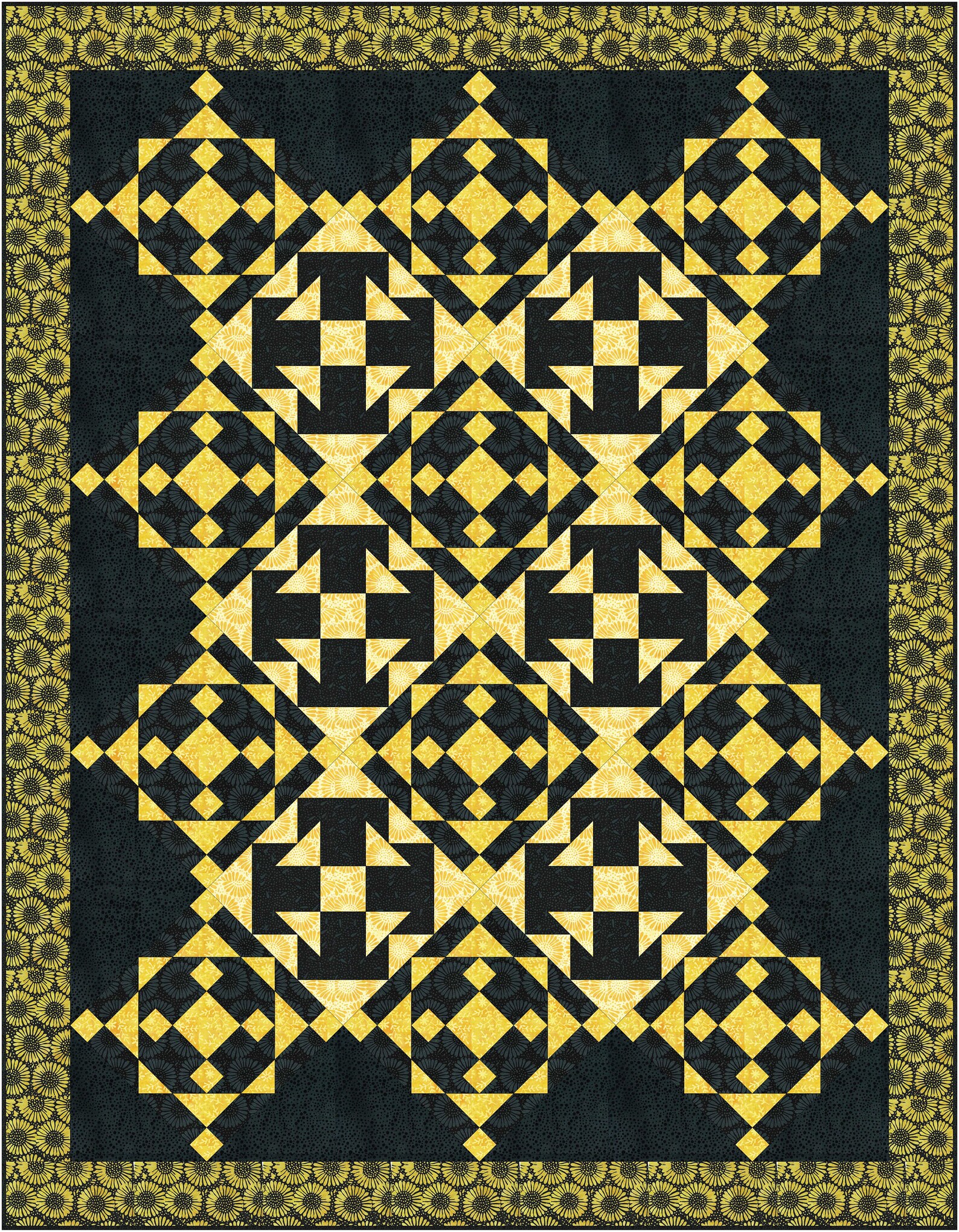 Iced Tea Quilt Pattern Blackberry Tea Lap Quilt Pattern, Pdf Download, Confident Beginner ...