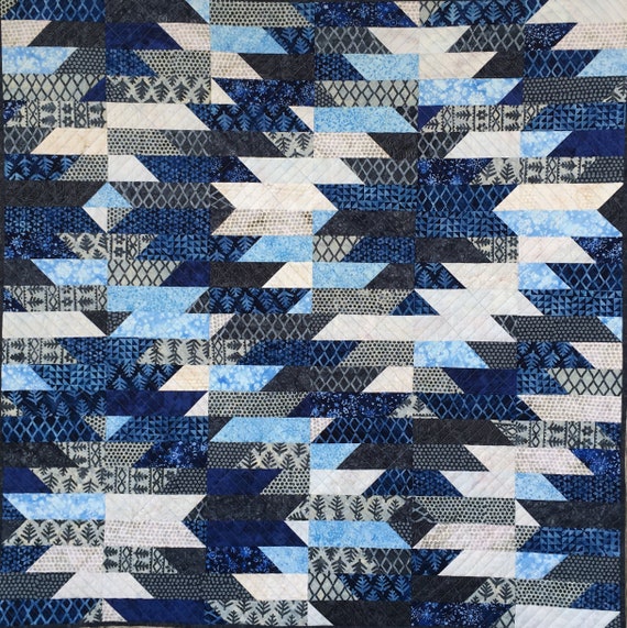 Blue Giant Quilt Pattern PDF Download Pattern For Upcycled