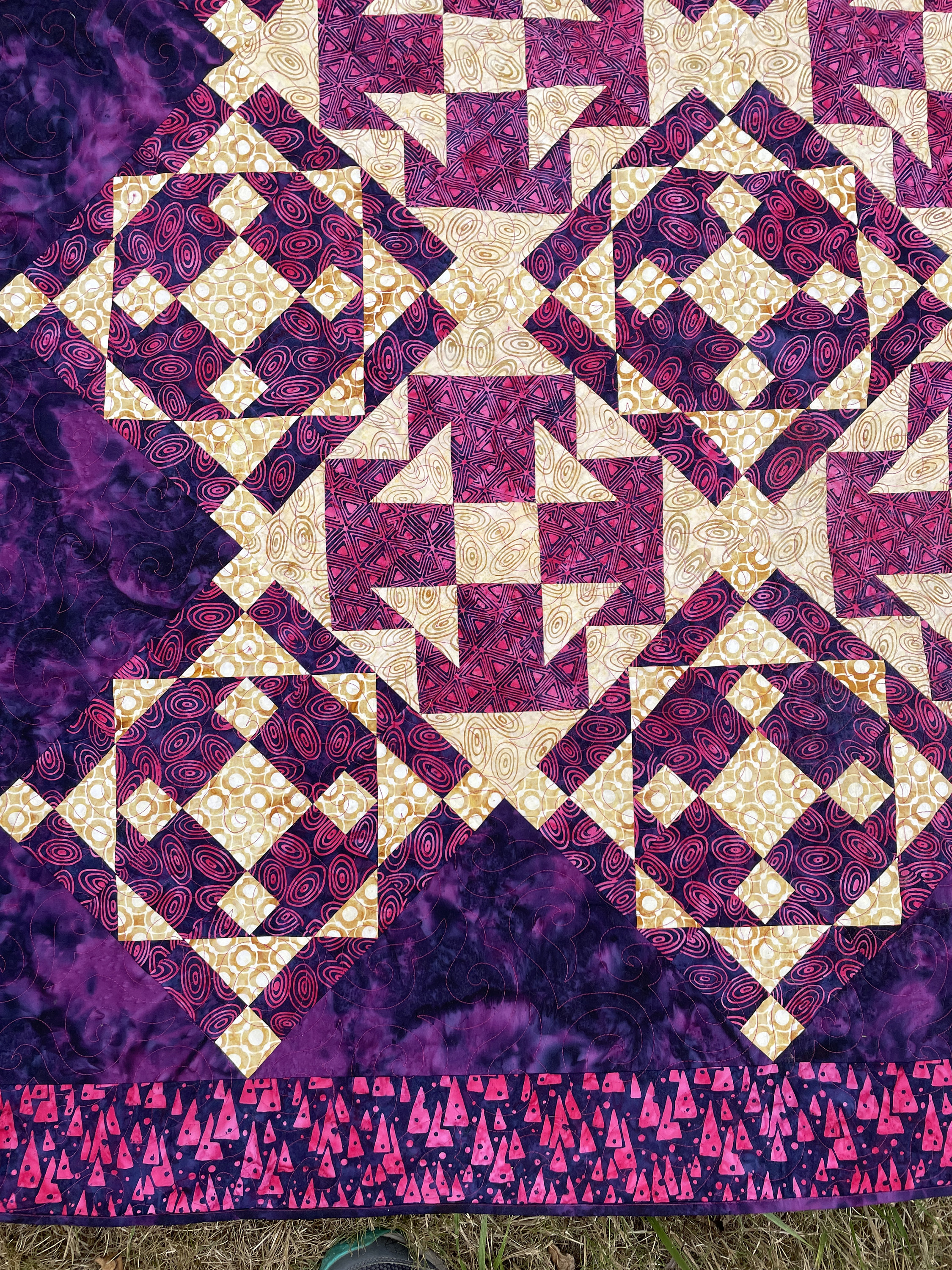 Raspberry Tea Quilt Pattern Blackberry Tea Lap Quilt Pattern, Pdf Download, Confident Beginner ...