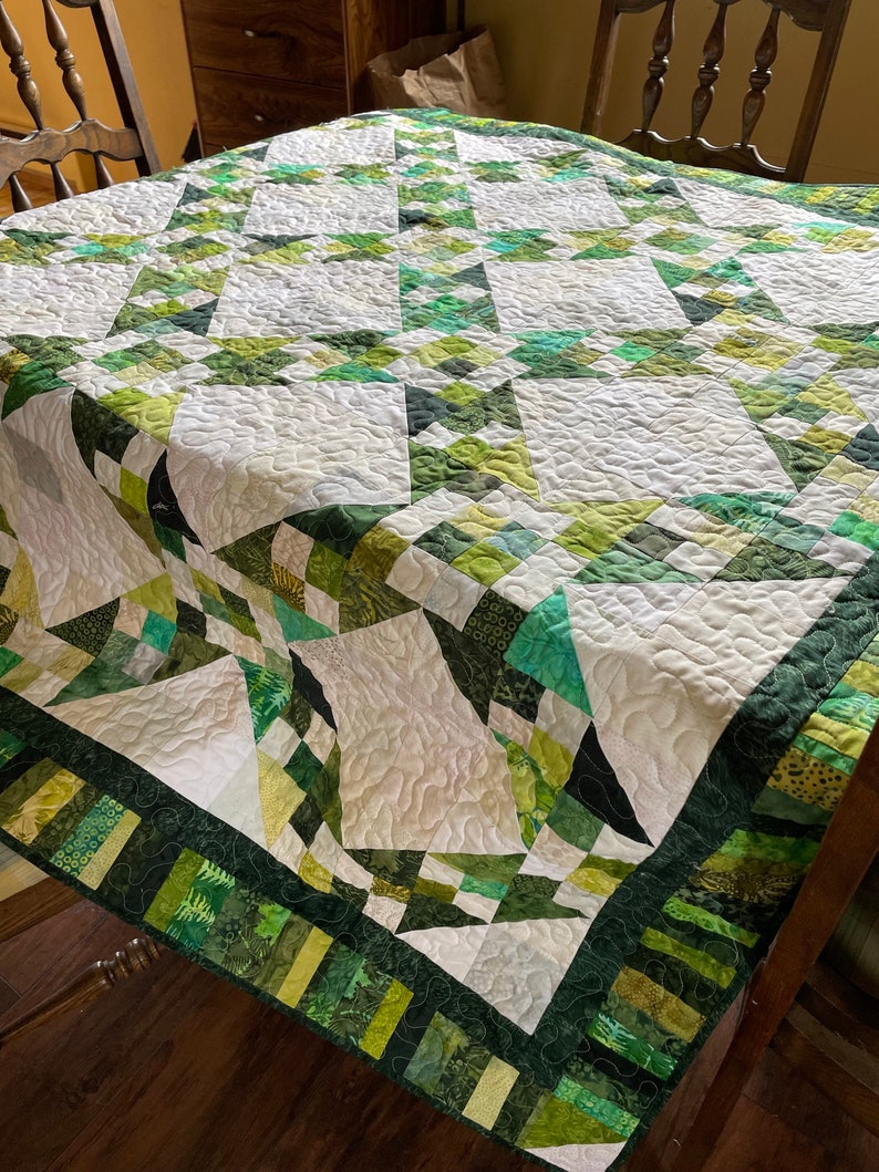 Jacobs Well Scrap Quilt