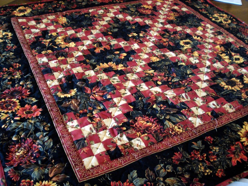 Small Irish Chain Quilt Pattern, Beginning Quilter Quick Strip Project