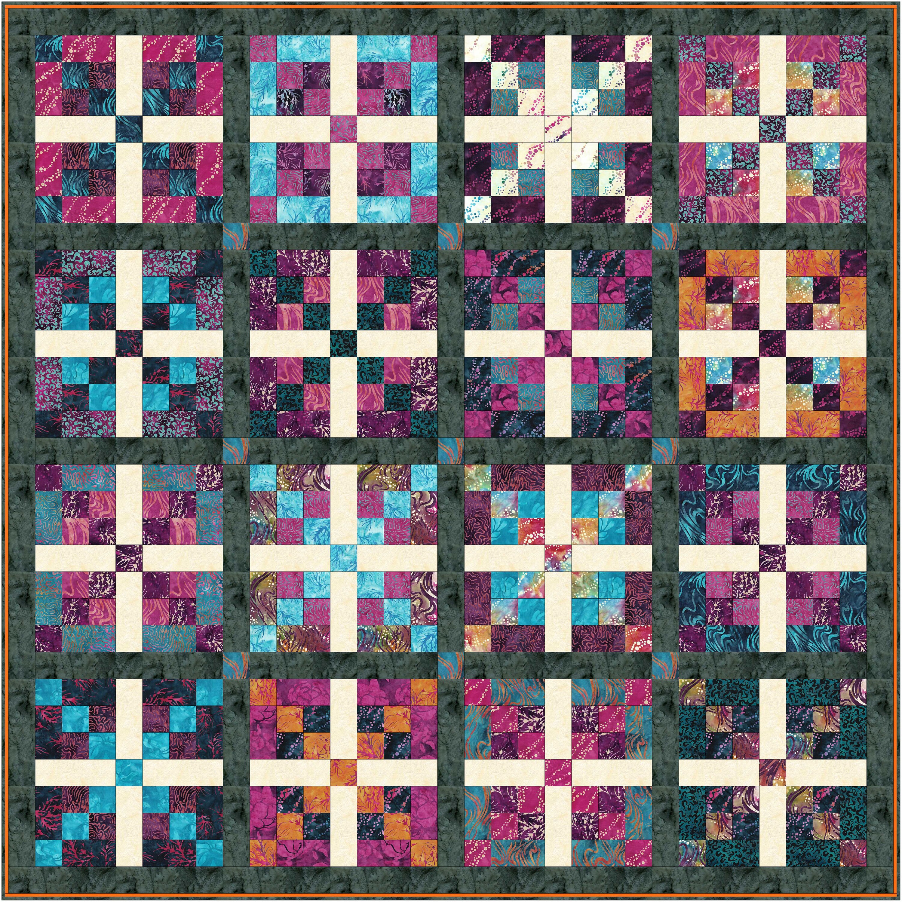 Enlaced Quilt Pattern: Jelly Roll & Layer Cake Friendly (PDF Pattern ...