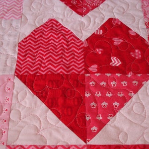 Heart Table Runner Quilt Pattern, Charm Square Valentine Decor (PDF ...
