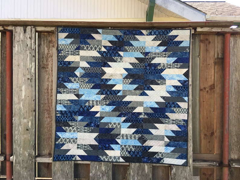 Modello di trapunta moderno, Mountain Dawning PDF Quilt Pattern per strisce da 2 1/2 pollici, Montagne deliziose, immagine 9