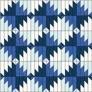 Modello di trapunta moderno, Mountain Dawning PDF Quilt Pattern per strisce da 2 1/2 pollici, Montagne deliziose, immagine 5
