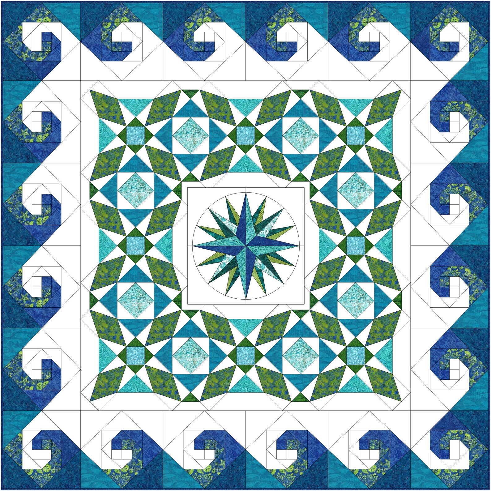Memories of the Titanic II PDF Quilt Pattern for Nautical Themed Quilt