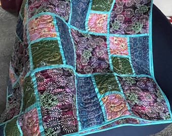 Fast Lane PDF Quilt Pattern for quick and easy lap quilt, use layer cake or yardage, great beginner project