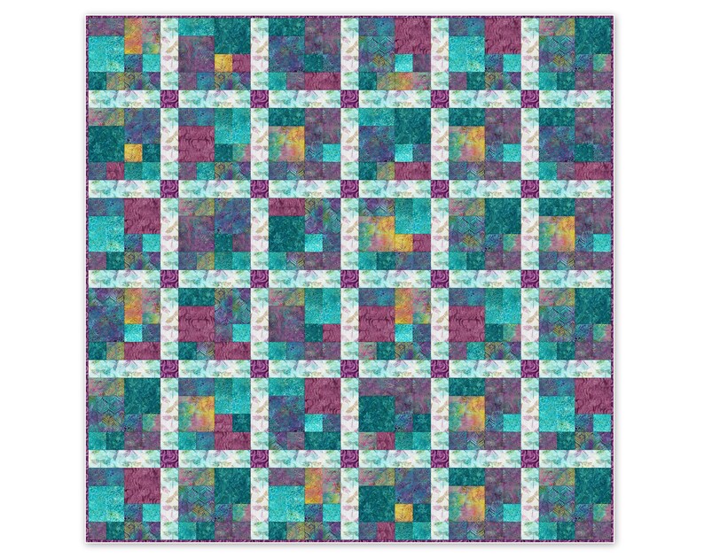 cityscape modern quilt pattern print copy beginners