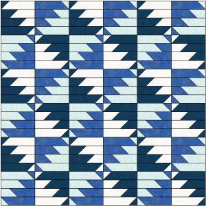 Modello di trapunta moderno, Mountain Dawning PDF Quilt Pattern per strisce da 2 1/2 pollici, Montagne deliziose, immagine 8