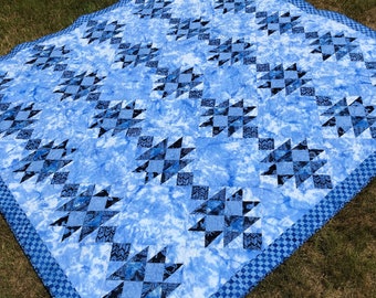 Large Lap Quilt PDF Pattern - Azure Sea