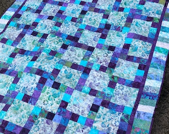 Modello per trapunta Lovers Kiss, Jelly Roll o Fat Quarters (modello PDF)