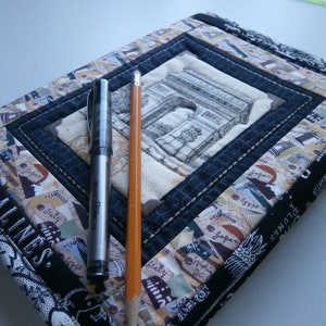 Quilted Journal Cover Pattern, PDF Book Cover instructions image 9