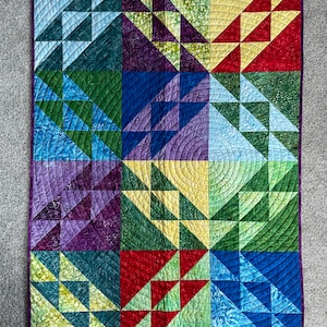 Ocean Waves PDF Multi Size Quilt Pattern - Wall Hanging, Bed or Lap size, Big Surf