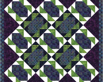 Scarobs Quilt pattern featuring Island Batik fabric