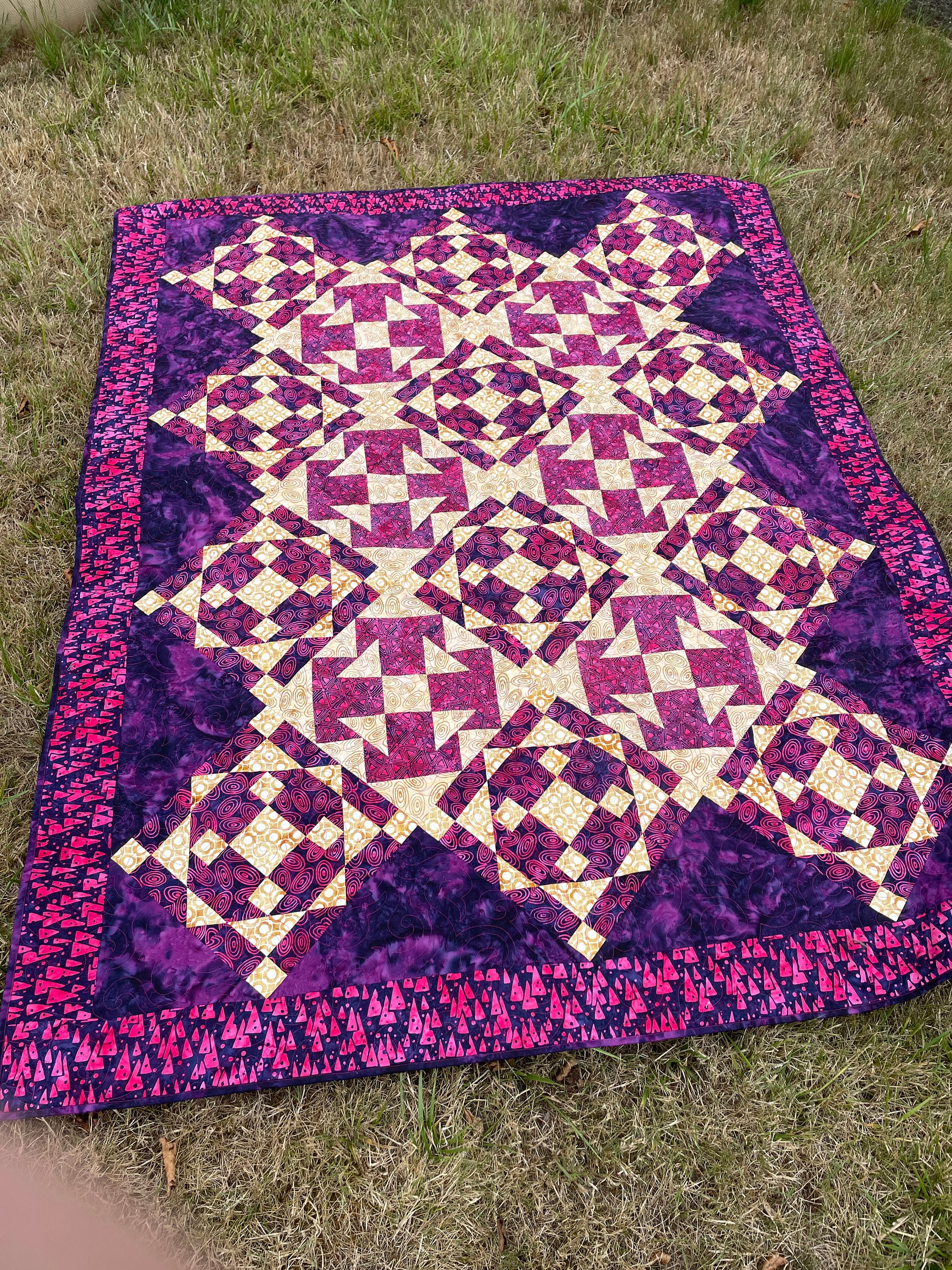 Iced Tea Quilt Pattern Blackberry Tea Lap Quilt Pattern, Pdf Download, Confident Beginner ...