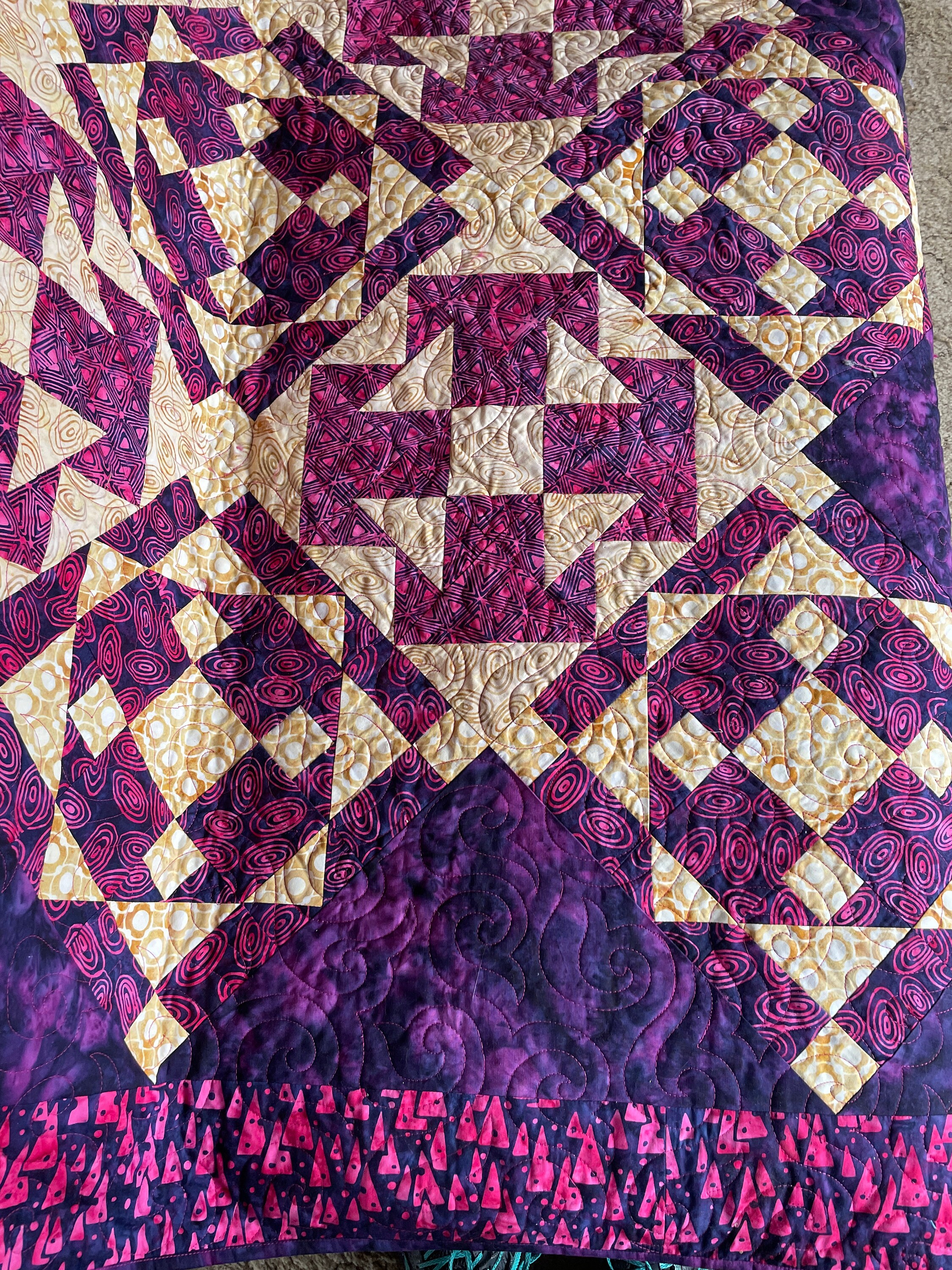 Raspberry Tea Quilt Pattern Blackberry Tea Lap Quilt Pattern, Pdf Download, Confident Beginner ...