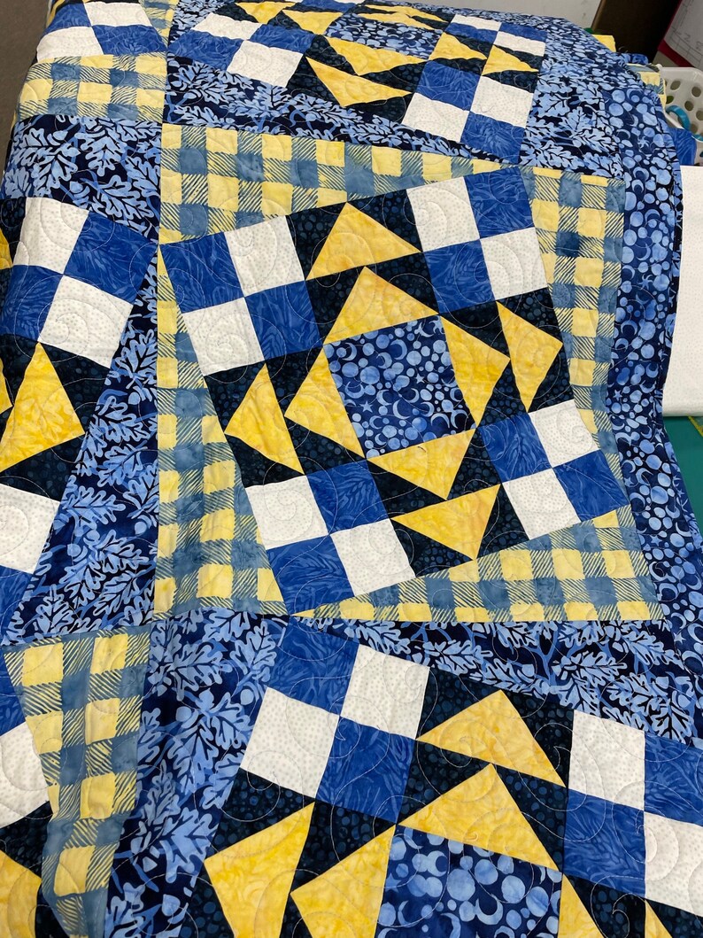 Wonky Quilt Pattern PDF for Lap Quilt With Tilted Blocks Etsy