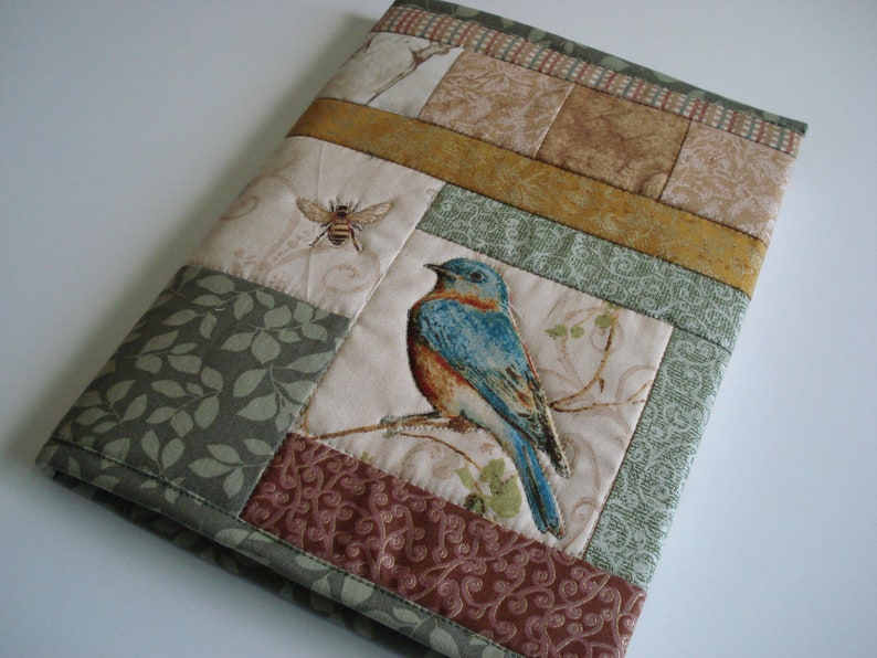 Quilted Journal Cover Pattern, PDF Book Cover instructions image 4