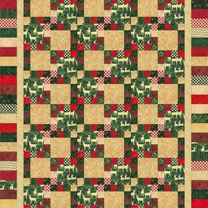 Motif Strip Pieced Quilt, copie imprimée des instructions Lovers Kiss Quilt utilisant des bandes de jelly roll ou des quartiers gras image 10