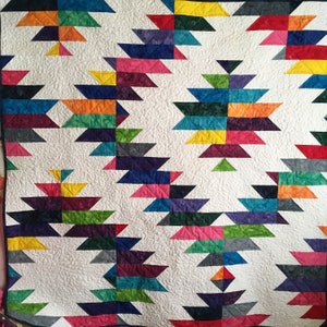 Modello di trapunta moderno, Mountain Dawning PDF Quilt Pattern per strisce da 2 1/2 pollici, Montagne deliziose, immagine 3