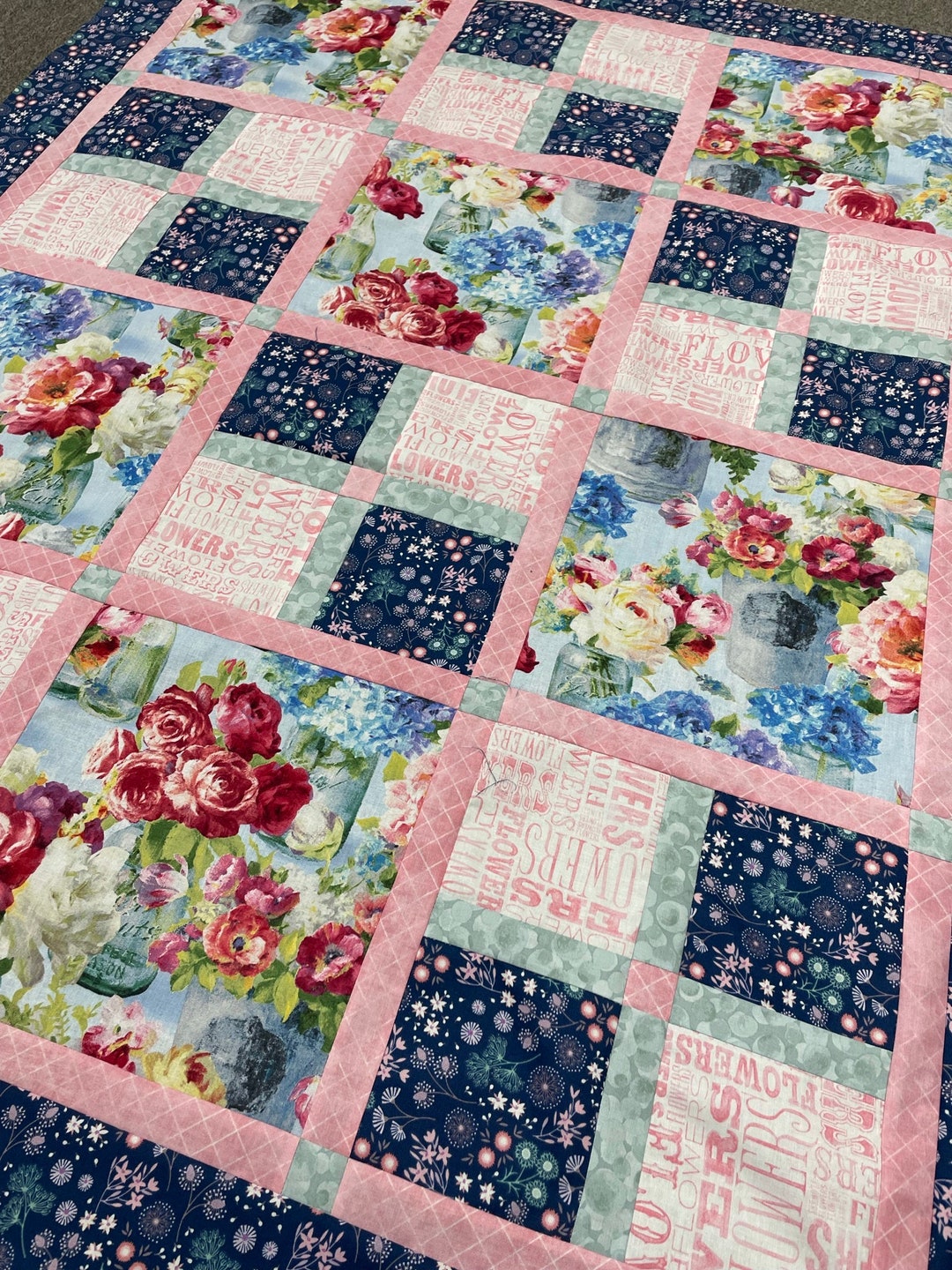Sweet and Simple Squares Quilt Pattern - Bonjour Quilts