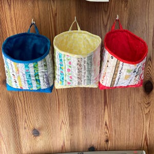 Mini Selvage Storage Bin PDF Pattern for Selvage Fabric basket