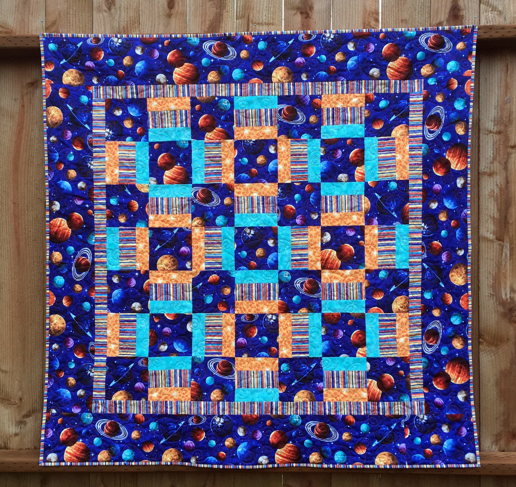 Kits & How To Strip Piecing 2 sizes in Lap and Twin Modern Quilt