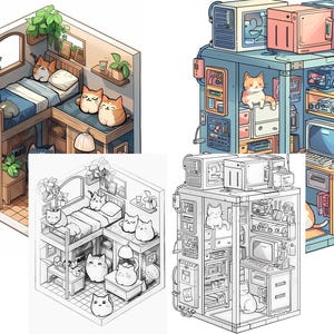 Cute cat coloring
Adult coloring book
Kawaii coloring book
Cute coloring pages
Corner Coloring
Pocket Room
Kawaii cat coloring
kawaii cat
cat coloring pages
cat coloring
Printable Kawaii
Relaxing Coloring
isometric