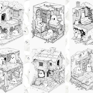 Ghost coloring pages
Ghost colouring
Spooky coloring
adult coloring pages
Halloween coloring
Printable ghost
pocket room
hounted house
kawaii gost
cute ghost coloring
spooky fun
halloween printable
isometric room