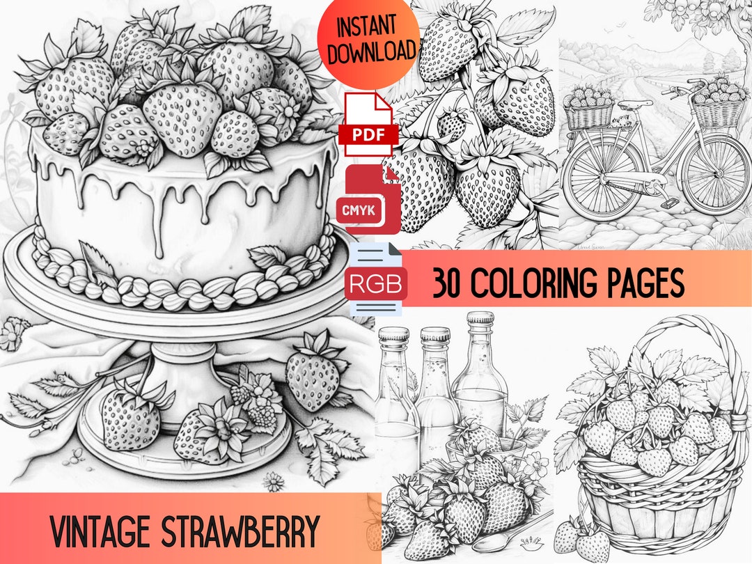 Vintage Strawberry Shortcake Coloring Book, Strawberry Shortcake Coloring, Coloring Book to ...