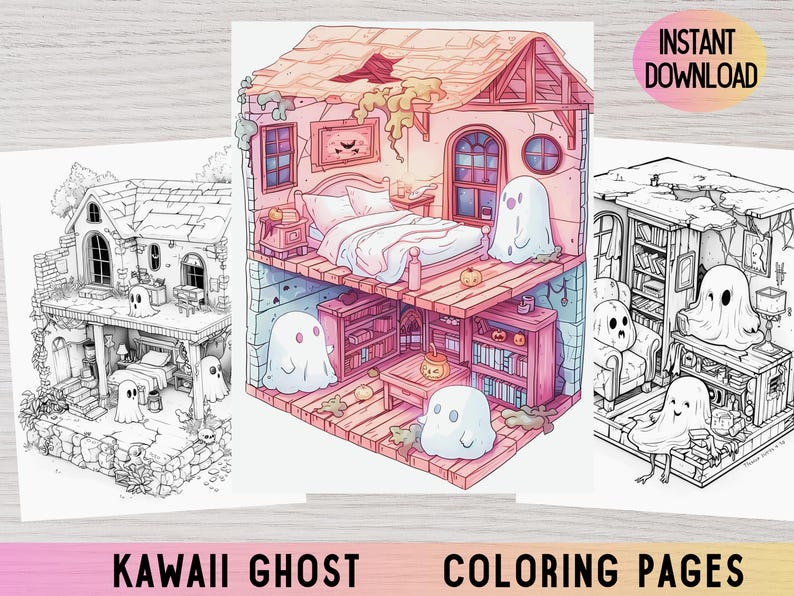 Ghost coloring pages
Ghost colouring
Spooky coloring
adult coloring pages
Halloween coloring
Printable ghost
pocket room
hounted house
kawaii gost
cute ghost coloring
spooky fun
halloween printable
isometric room