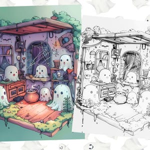 Ghost coloring pages
Ghost colouring
Spooky coloring
adult coloring pages
Halloween coloring
Printable ghost
pocket room
hounted house
kawaii gost
cute ghost coloring
spooky fun
halloween printable
isometric room